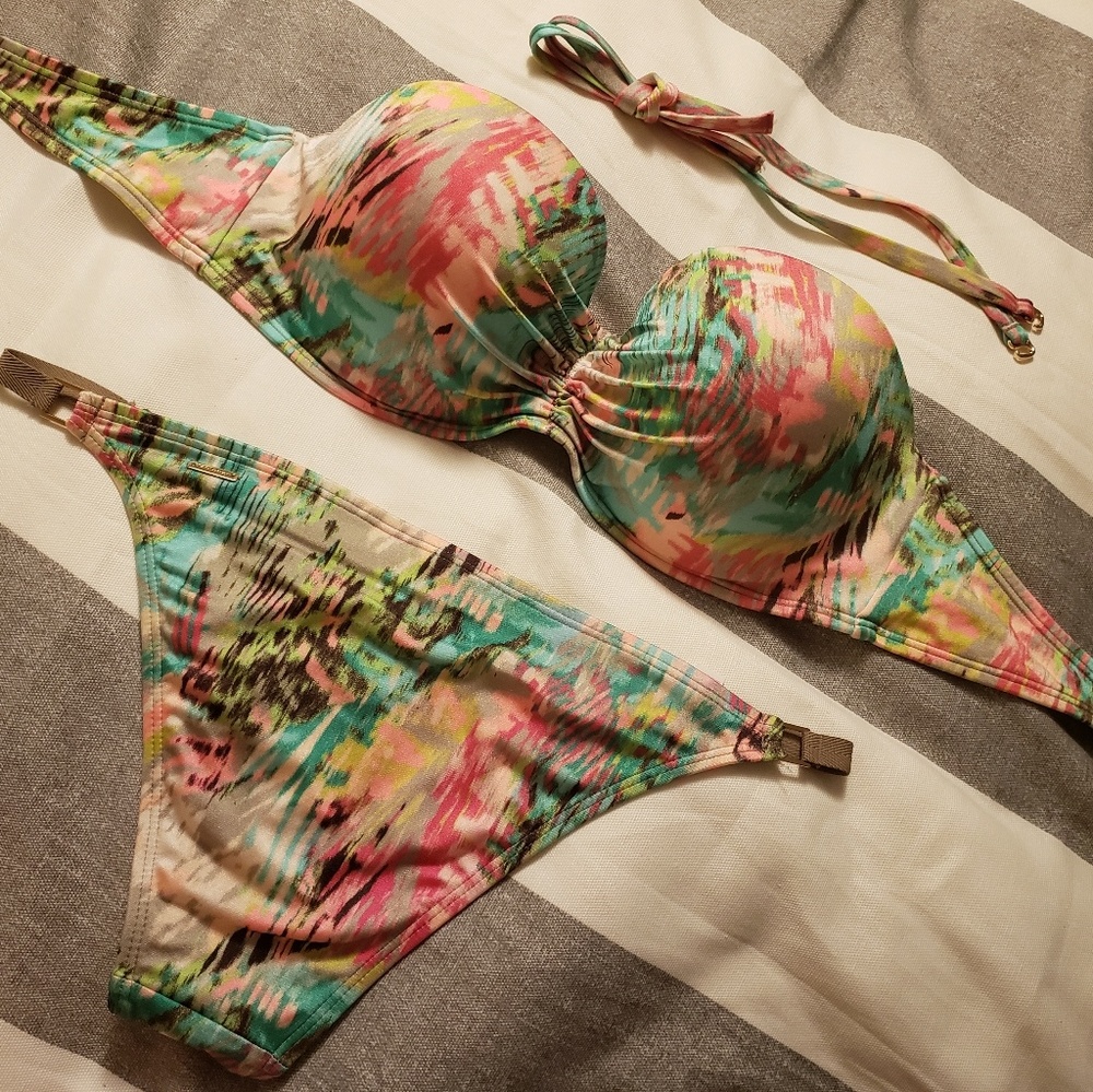 Victoria Secret 34dd/MEDIUM strapless bikini